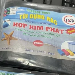 Túi rác đen dày dai nặng đúng 1kg / 1 bịch 3 cuộn 933938