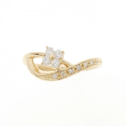 Nhẫn kim cương hoa K18YG 0.15CT - Hàng hiệu Authentic 849363