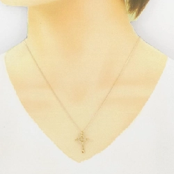 K18YG Đan Chéo × Trái Tim Dây Chuyền Kim Cương 0.05CT - Hàng hiệu Chính hãng 860747