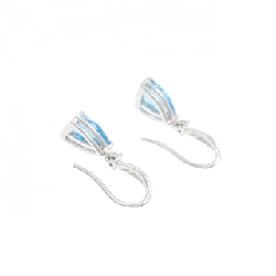 Bông tai Blue Topaz K18WG 1.53CT - Hàng hiệu Chính hãng 874069