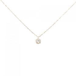 K10YG Solitaire Dây chuyền kim cương - Hàng hiệu Chính hãng