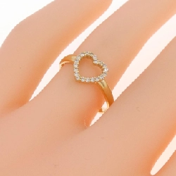 Nhẫn kim cương hình trái tim K18YG 0.13CT 668035