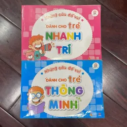 Những câu đố vui combo 2 quyển - dành cho trẻ thông minh / dành cho trẻ nhanh trí 