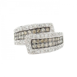 Nhẫn kim cương K18WG/K18BG 0.35CT - Hàng hiệu Authentic 853838