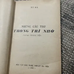 Những câu thơ trong trí nhớ - Tô Hà  1029164