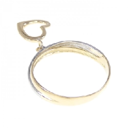 Nhẫn hình trái tim K18YG/PT900 668418