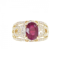 Nhẫn ruby K18YG 2.01CT xuất xứ từ Myanmar 668085