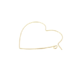 Bông tai hình trái tim K18YG một bên - Hàng hiệu Authentic 843770