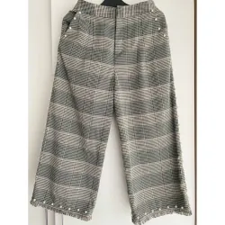 MỚI 99%***IVY MODA* QUẦN CULOTTE ỐNG RỘNG NGỌC TRAI KẺ CARO* SIZE M* TẶNG QUÀ 0Đ FREESHIP