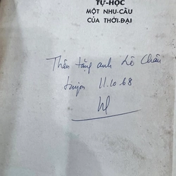 TỰ HỌC MỘT NHU CẦU CỦA THỜI ĐẠI ( BẢN ĐẶC BIỆT CÓ THỦ BÚT TÁC GIẢ) - NGUYỄN HIẾN LÊ 531623
