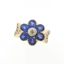 Nhẫn Sapphire Hoa K18YG 3.17CT - Hàng hiệu Chính hãng 848663