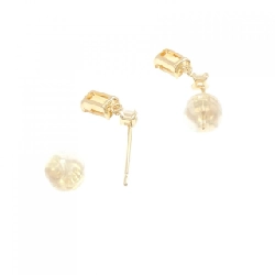 K18YG Citrine Bông tai - Hàng hiệu Chính hãng 870362