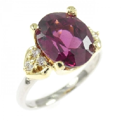 Nhẫn Garnet PT900/K18YG - Hàng hiệu Authentic