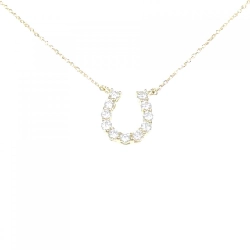 Dây chuyền kim cương K18YG hình móng ngựa 0.503CT - Hàng hiệu Chính hãng