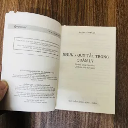 Những quy tắc trong quản lý- sách bỏ túi 962839