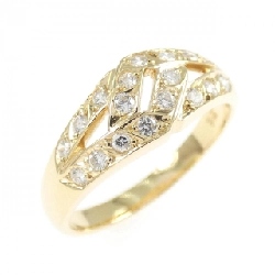 Nhẫn kim cương K18YG - Hàng hiệu Authentic