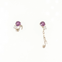 K10PG/K18PG Garnet Bông tai - Hàng hiệu Chính hãng