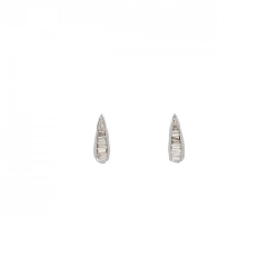 K18WG Bông tai kim cương 0.14CT - Hàng hiệu Chính hãng