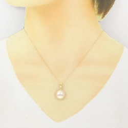 K18YG Mabe Pearl Necklace - Hàng hiệu Authentic 861190