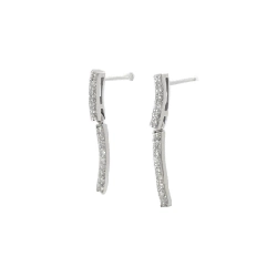 K18WG Bông tai kim cương 0.30CT - Hàng hiệu Chính hãng 870098