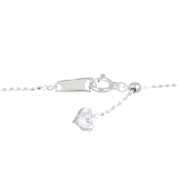 K18WG Dây chuyền kim cương hình chữ thập - Hàng hiệu Authentic 858893