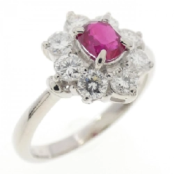 Nhẫn Ruby PT900 0.39CT - Hàng hiệu Chính hãng