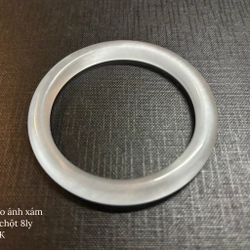 VÒNG ĐÁ MẮT MÈO ÁNH XÁM - Ni 56 - Chột 8mm