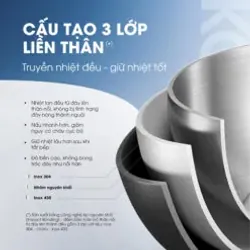 ✨ Kalite KCP2602 – Nồi inox liền khối 26cm, bắt từ 98%, nấu nhanh – tiết kiệm điện! 708584