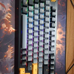 Bàn phím cơ DareU EK75 Pro triple mode black golden Fullbox 713311