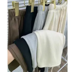 Quần xuông ống rộng chất liệu nhung tăm cao cấp mềm mịn dầy dặn dễ phối đồ  604449