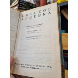 COLLEGE ALGEBRA - E.F. Beckenbach, I. Drooyan & W. Wooton 138115