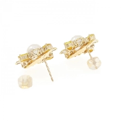 K18YG/PT850 Bông tai đá màu - Hàng hiệu Authentic 870134