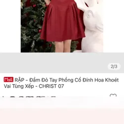 RẬP - Đầm Tay Phồng Cổ Tròn  598452