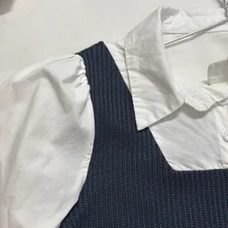 Áo sơ mi nữ phối len 740955