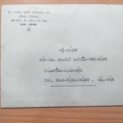 Thư đệ trình đức cha Phaolô Nguyễn Văn Bình trước 1975 104131