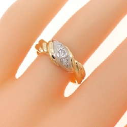 Nhẫn kim cương K18YG/PT900 0.06CT - Hàng hiệu Authentic 851805