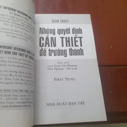 Sean Covey - NHỮNG QUYẾT ĐỊNH CẦN THIẾT ĐỂ TRƯỞNG THÀNH 753857