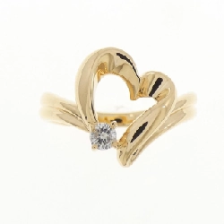 Nhẫn kim cương hình trái tim K18YG 0.08CT - Hàng hiệu Chính hãng 855330