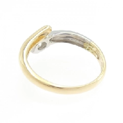 Nhẫn kim cương K18YG/PT900 0.18CT 666806