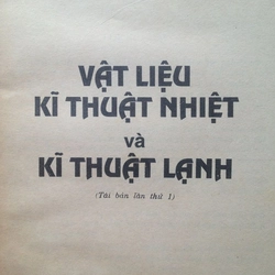 VẬT LIỆU KĨ THUẬT NHIỆT VÀ KĨ THUẬT LẠNH 495323