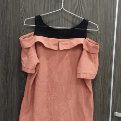 Áo kiểu nữ phối 2 màu dễ thương 933668