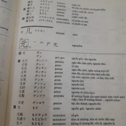 Từ điển Nhật Việt. Có chỉ dẫn cách viết chữ Hán, đọc ON/KUN phiên âm La Tinh 590598