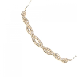 Dây chuyền kim cương K18YG 0.06CT - Hàng hiệu chính hãng 861525