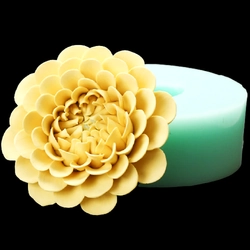 Khuôn silicon làm bánh, rau câu hoa thược dược đại đóa loại 11 cm - Mã số 1273 342067