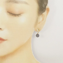 Mikimoto Bông tai ngọc trai đen 8.8mm - Hàng hiệu Chính hãng 846404