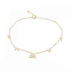 K18YG Aquamarine Bracelet - Hàng hiệu Authentic 878969