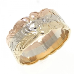 Nhẫn kim cương 14K ba màu