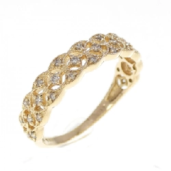 Nhẫn kim cương K18YG 0.17CT