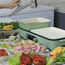 Bếp lẩu nướng 2in1 Kalite KLG333, điều chỉnh nhiệt riêng, công suất mạnh mẽ 1800W 792309