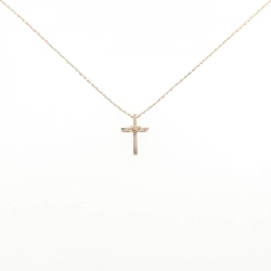 Trang sức Star Jewelry Cross×Heart K18PG - Hàng hiệu Chính hãng